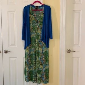 Travel sundress with bonus jacket- Slinky Size L